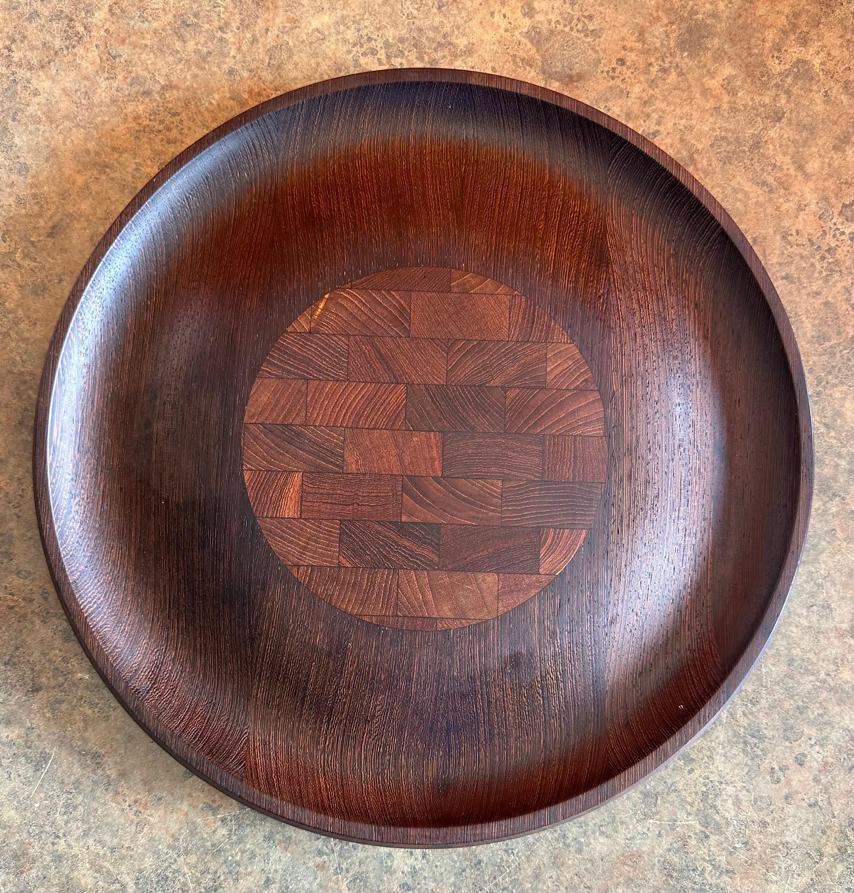 Großes Tablett aus Wenge & Butcher Block Käse von Jens Quistgaard für Dansk Rare Woods (Moderne der Mitte des Jahrhunderts) im Angebot