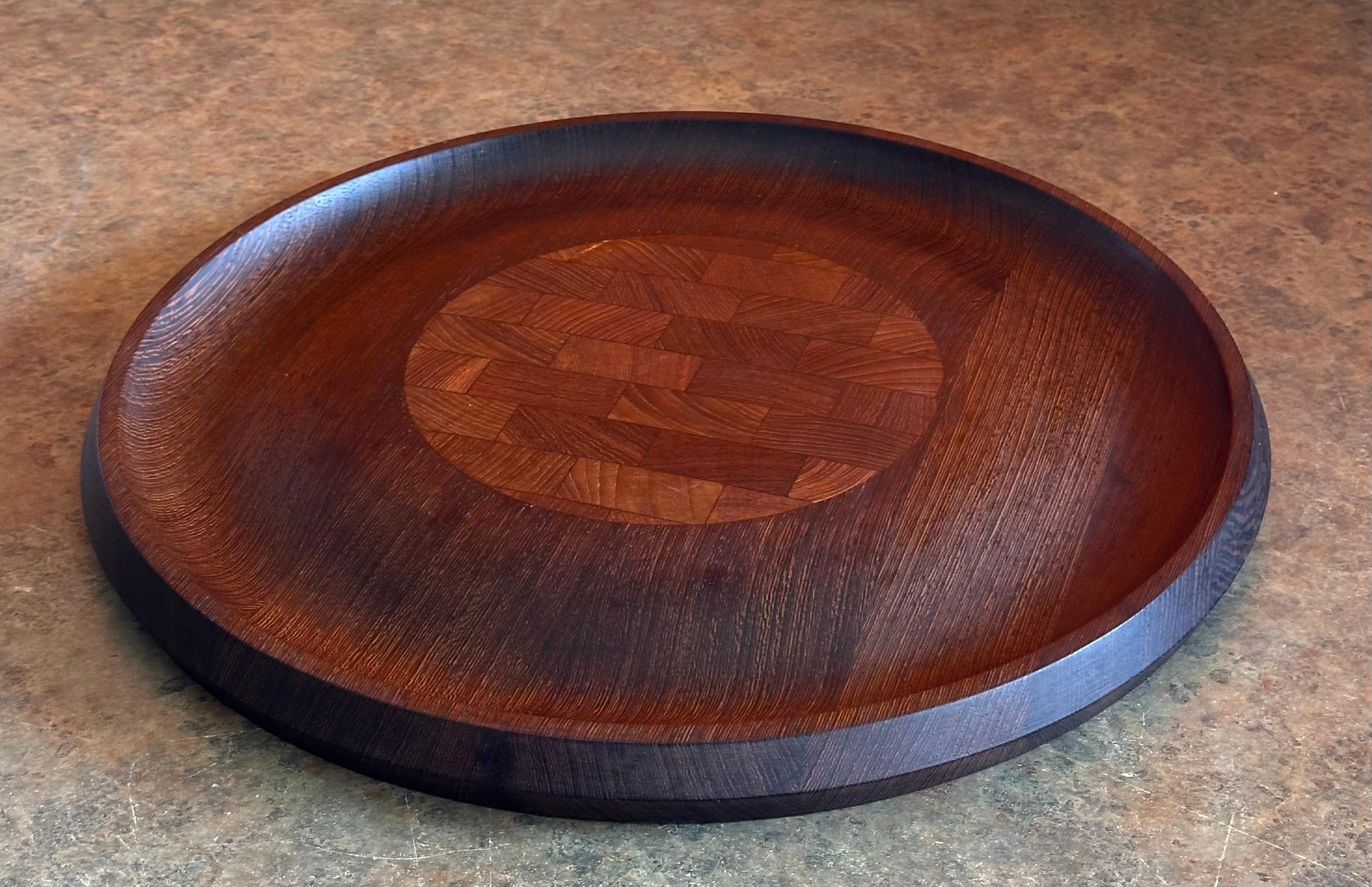 Großes Tablett aus Wenge & Butcher Block Käse von Jens Quistgaard für Dansk Rare Woods (Dänisch) im Angebot