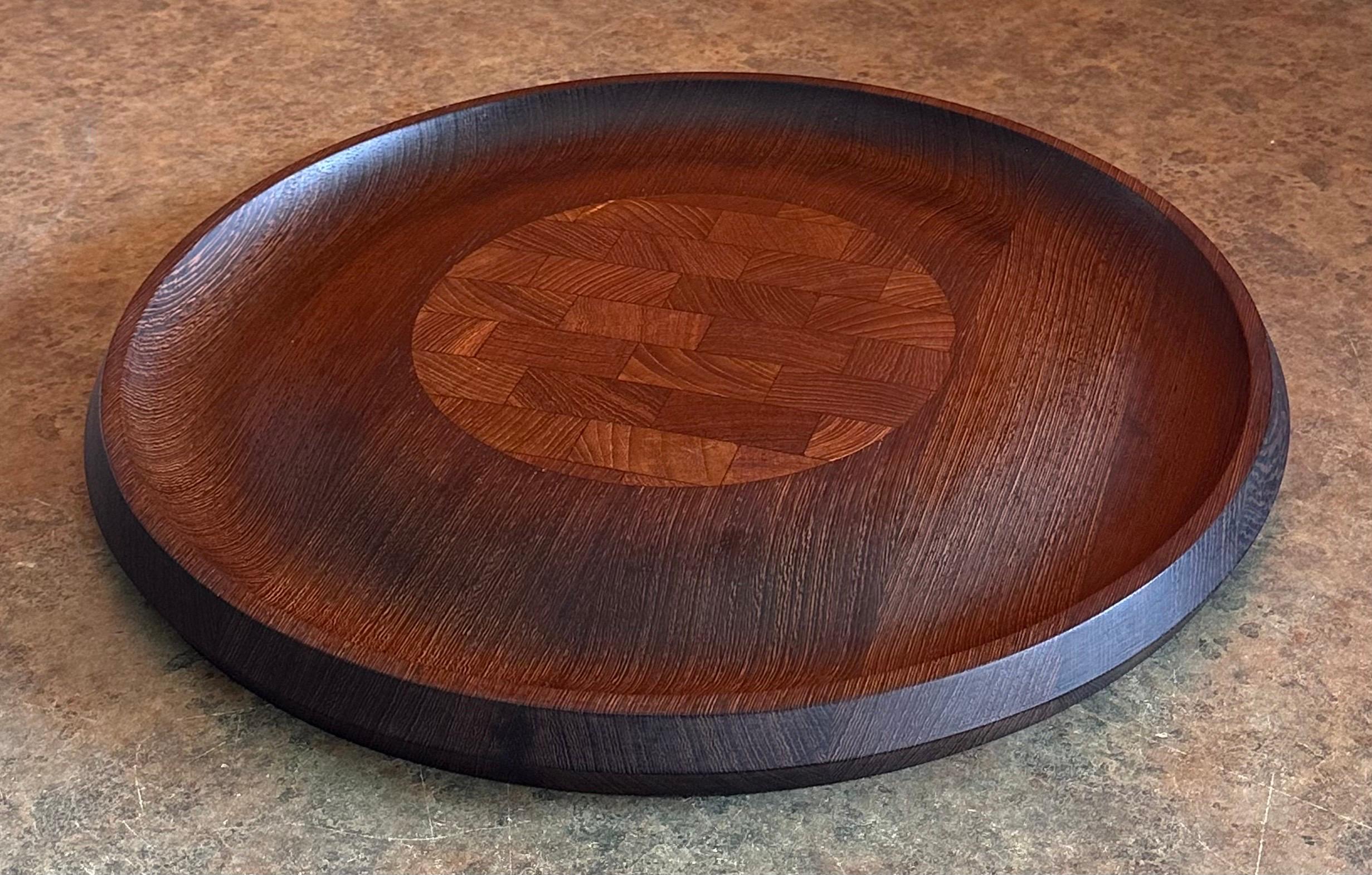 Großes Tablett aus Wenge & Butcher Block Käse von Jens Quistgaard für Dansk Rare Woods im Zustand „Gut“ im Angebot in San Diego, CA