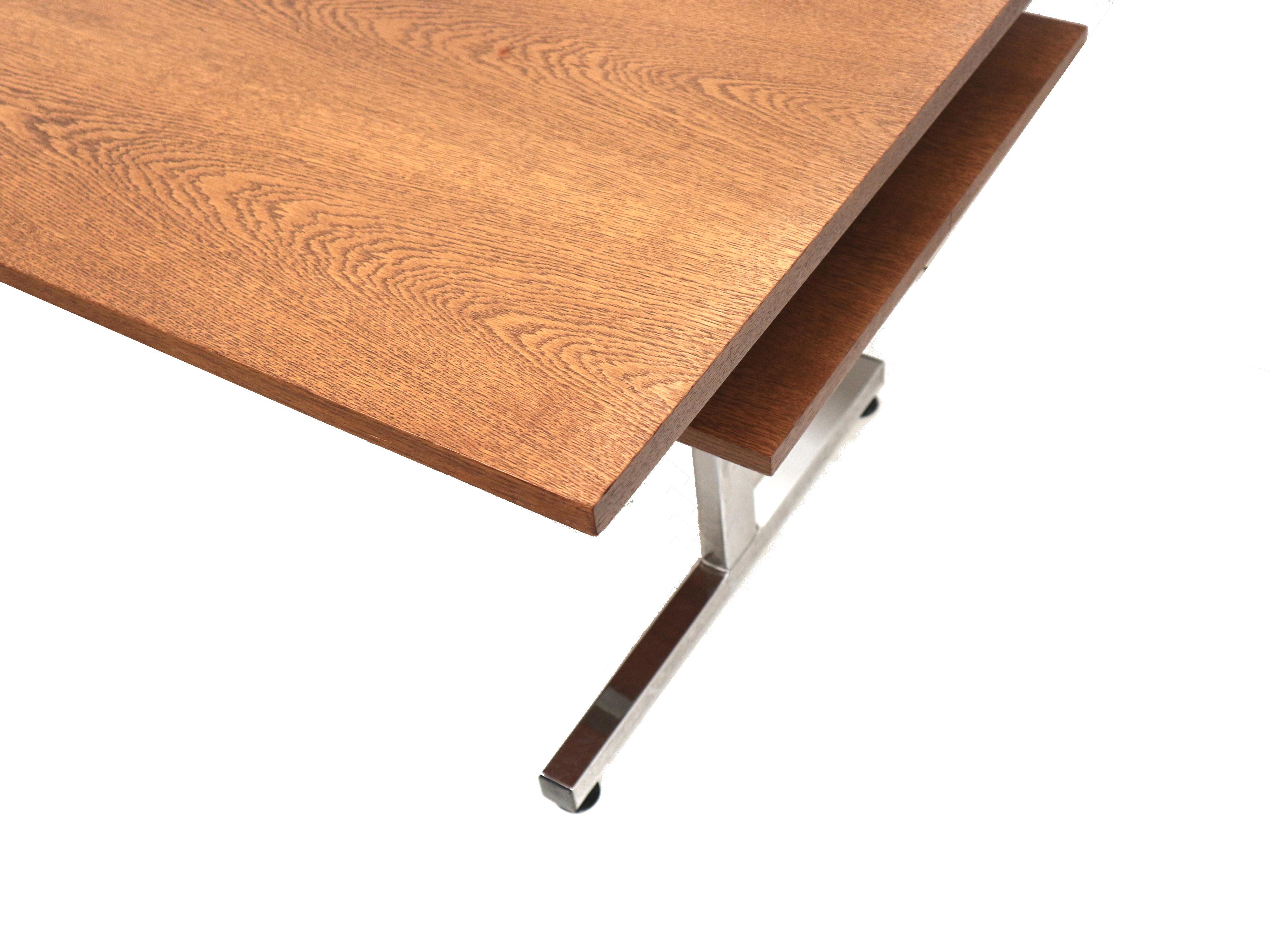 Grande table de salle à manger/conférence/bureau vintage en wengé fabriquée dans les années 1970. en vente 2