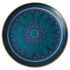 Large West German Art Pottery Plate - Kupfermühle Keramik Viola