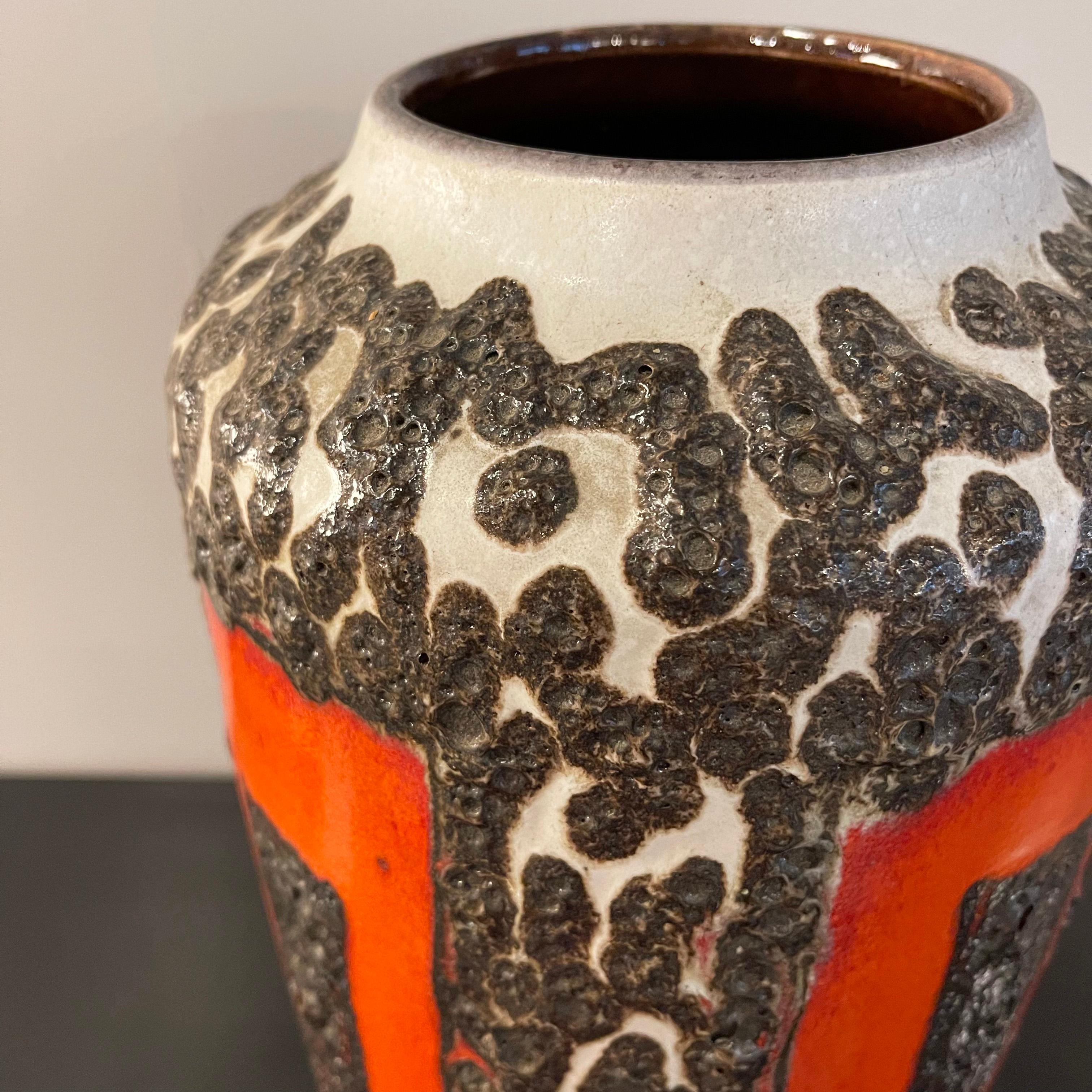 Large West German Fat Lava Art Pottery Vase 4