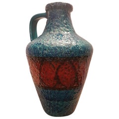 Vintage Large West German Fat Lava Vase by BAY Keramik