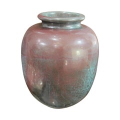 Large West German Glazed Ceramic Vase, Mid 1940s