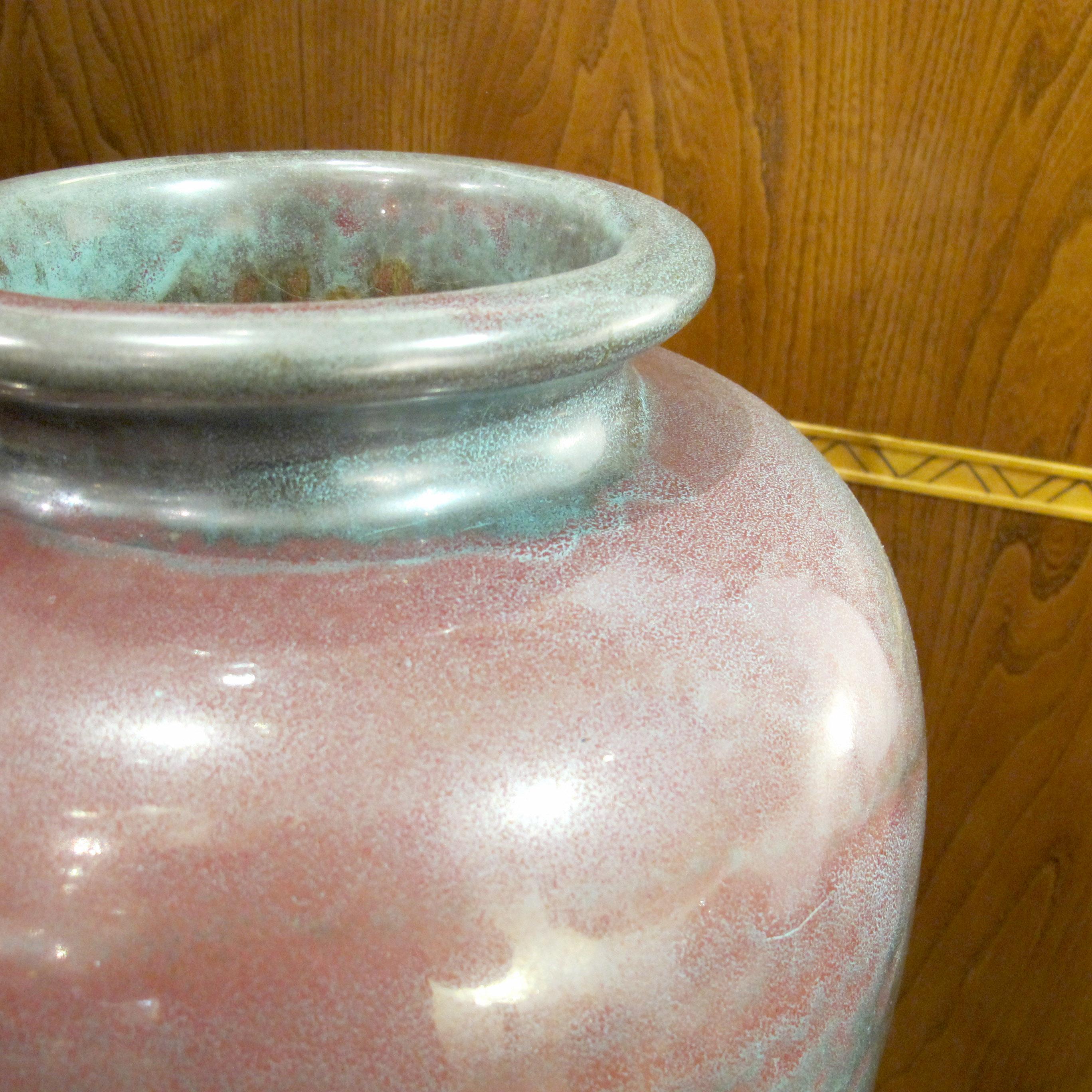 Vernissé Grand vase en céramique émaillée d'Allemagne de l'Ouest, milieu des années 1940 en vente