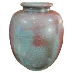 Large West German Glazed Ceramic Vase, Mid 1940s