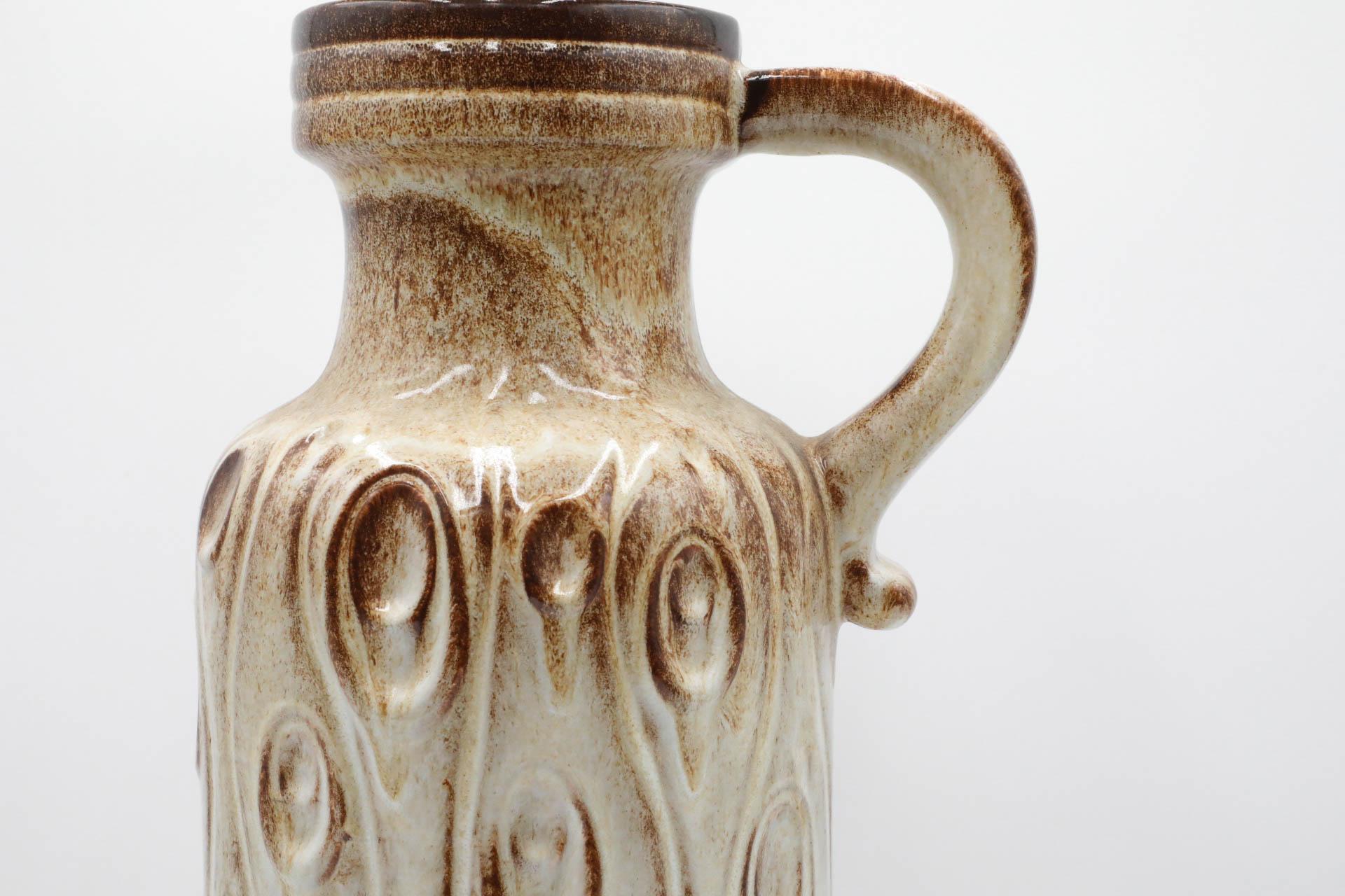 Grande vaso da terra con manico Scheurich Koralle della Germania occidentale in vendita 2