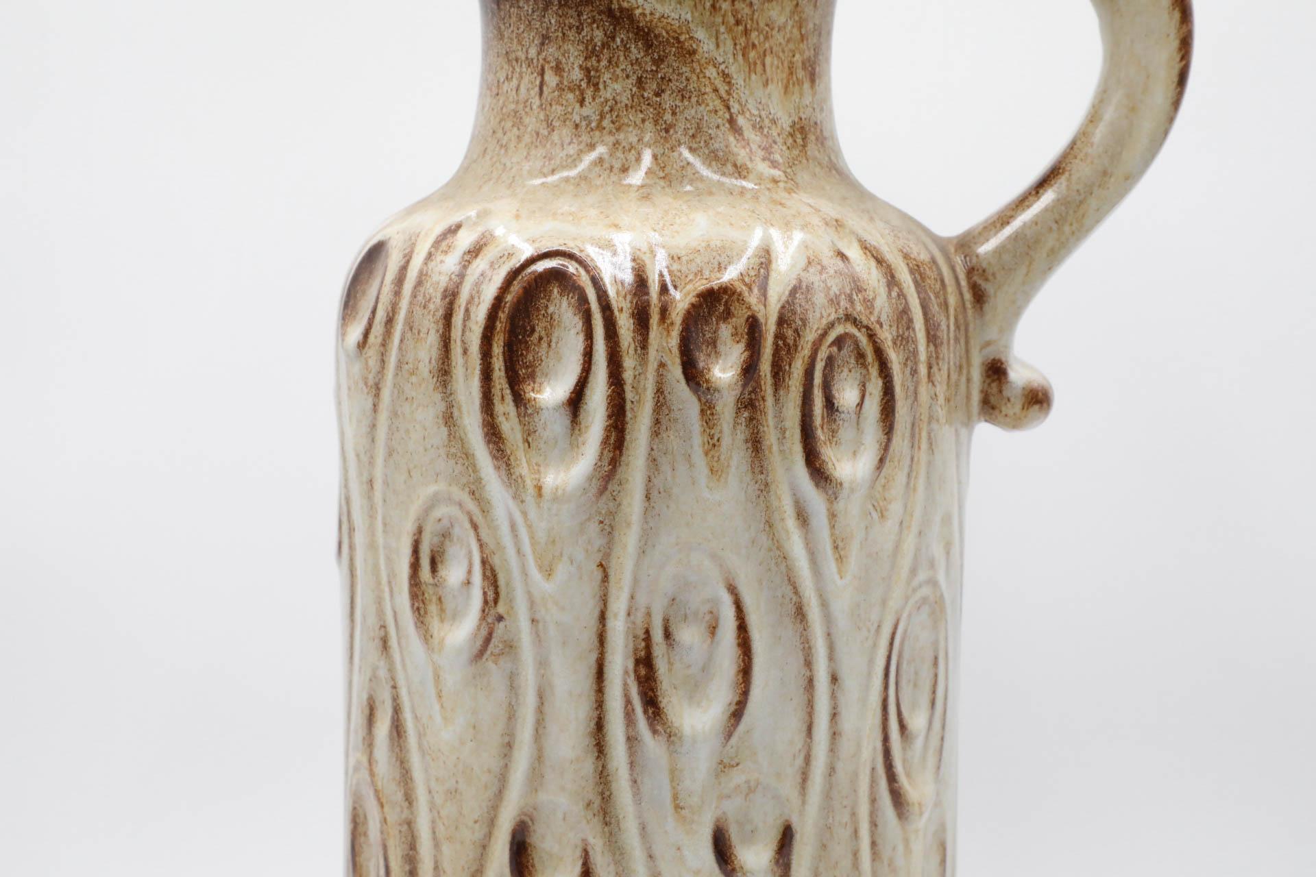 Grande vaso da terra con manico Scheurich Koralle della Germania occidentale in vendita 4