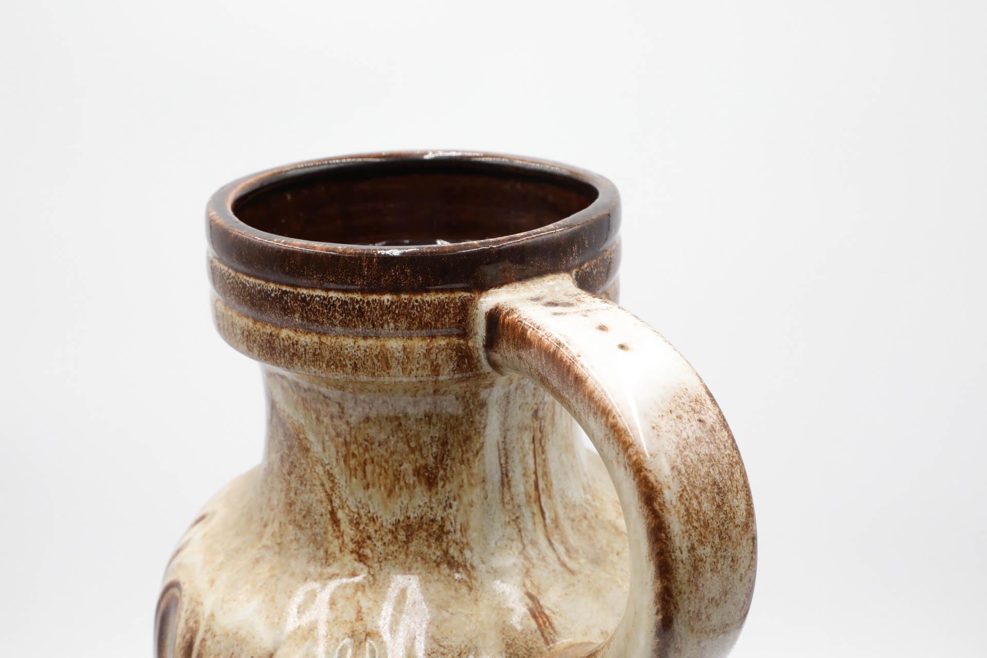 Grande vaso da terra con manico Scheurich Koralle della Germania occidentale in vendita 7