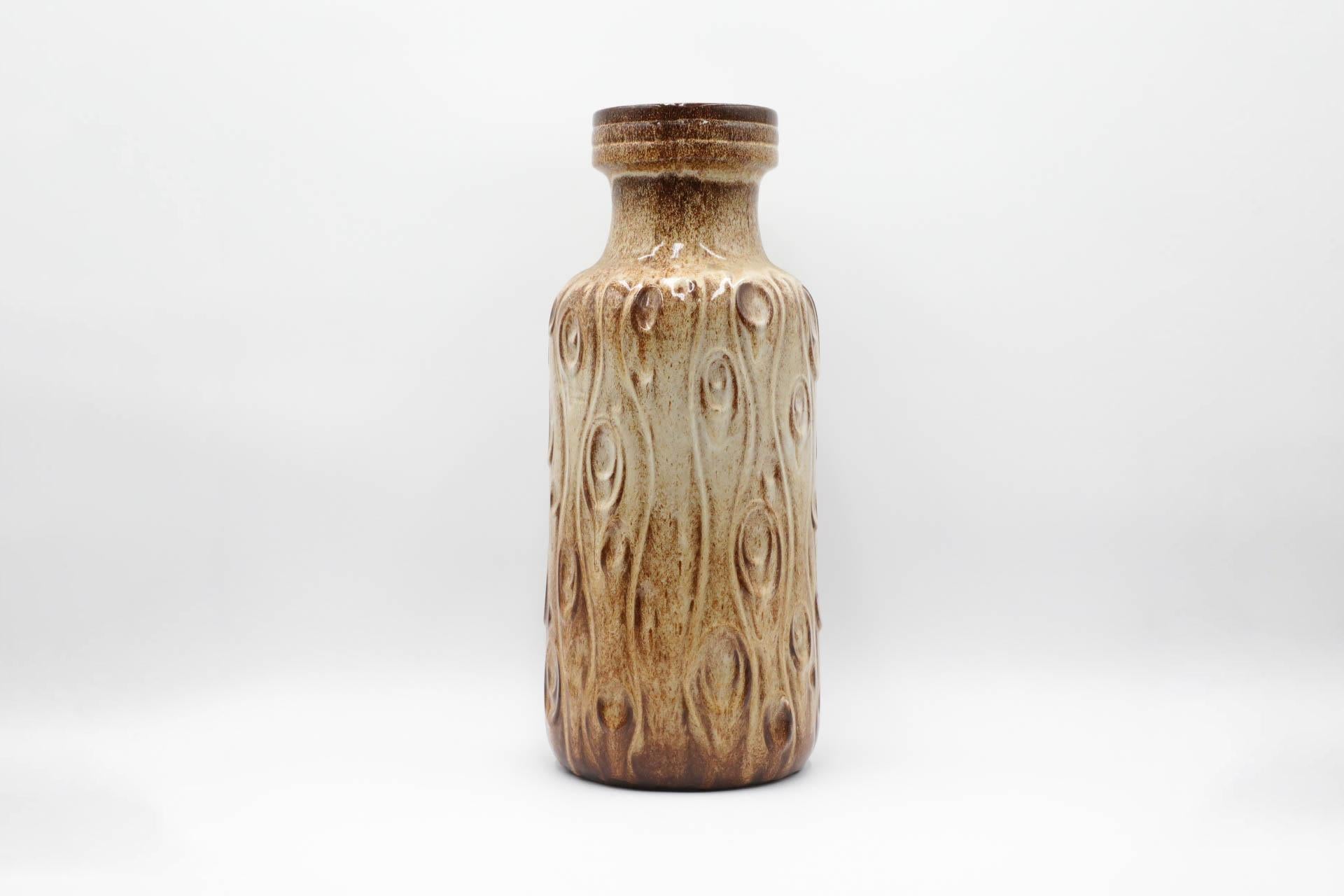 Ceramica Grande vaso da terra con manico Scheurich Koralle della Germania occidentale in vendita