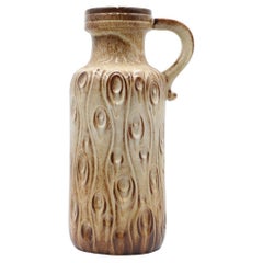 Large West German Scheurich Koralle Handled Floor Vase