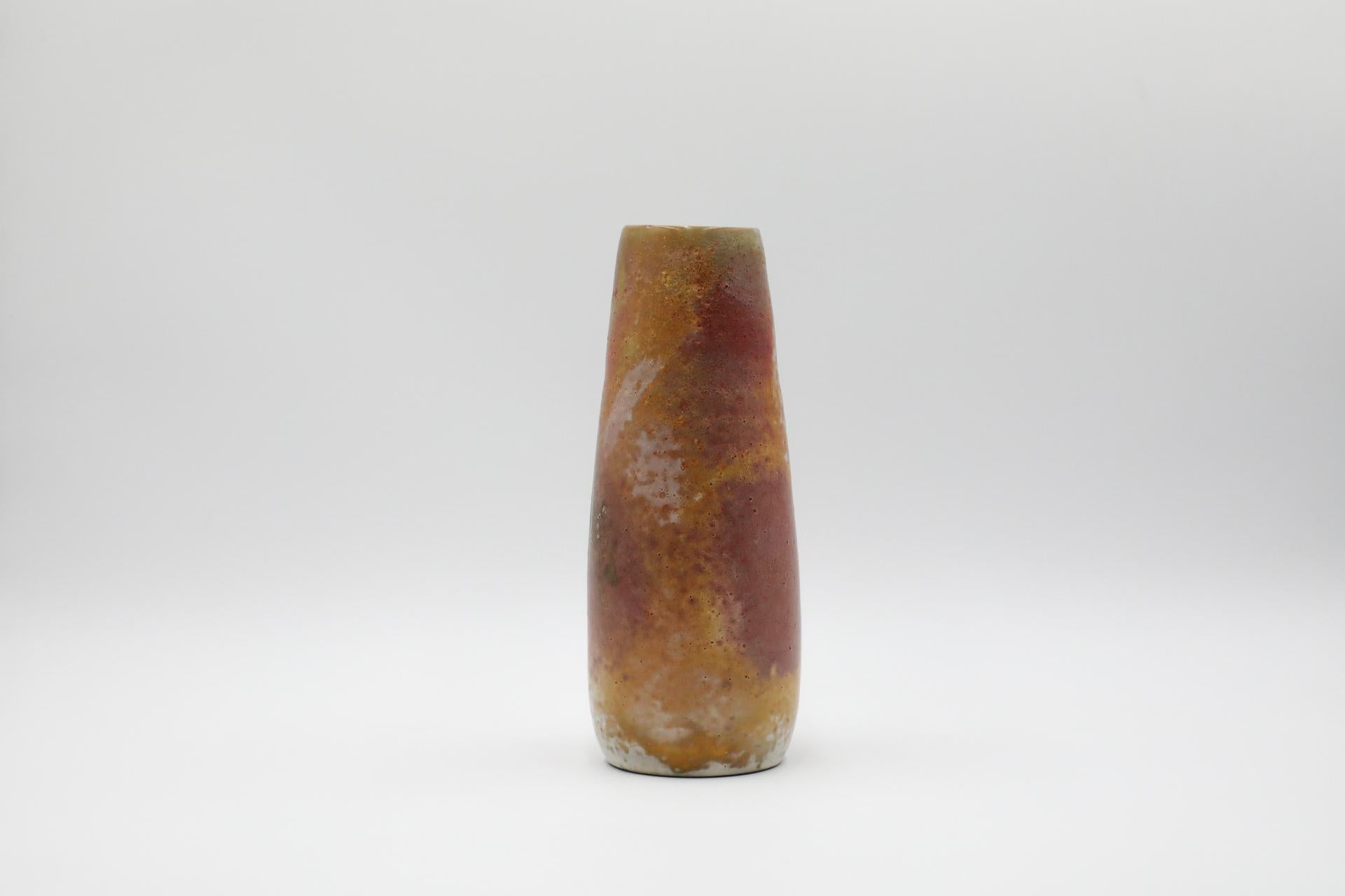 20th Century Large West German Tapered Lava Glazed Vase