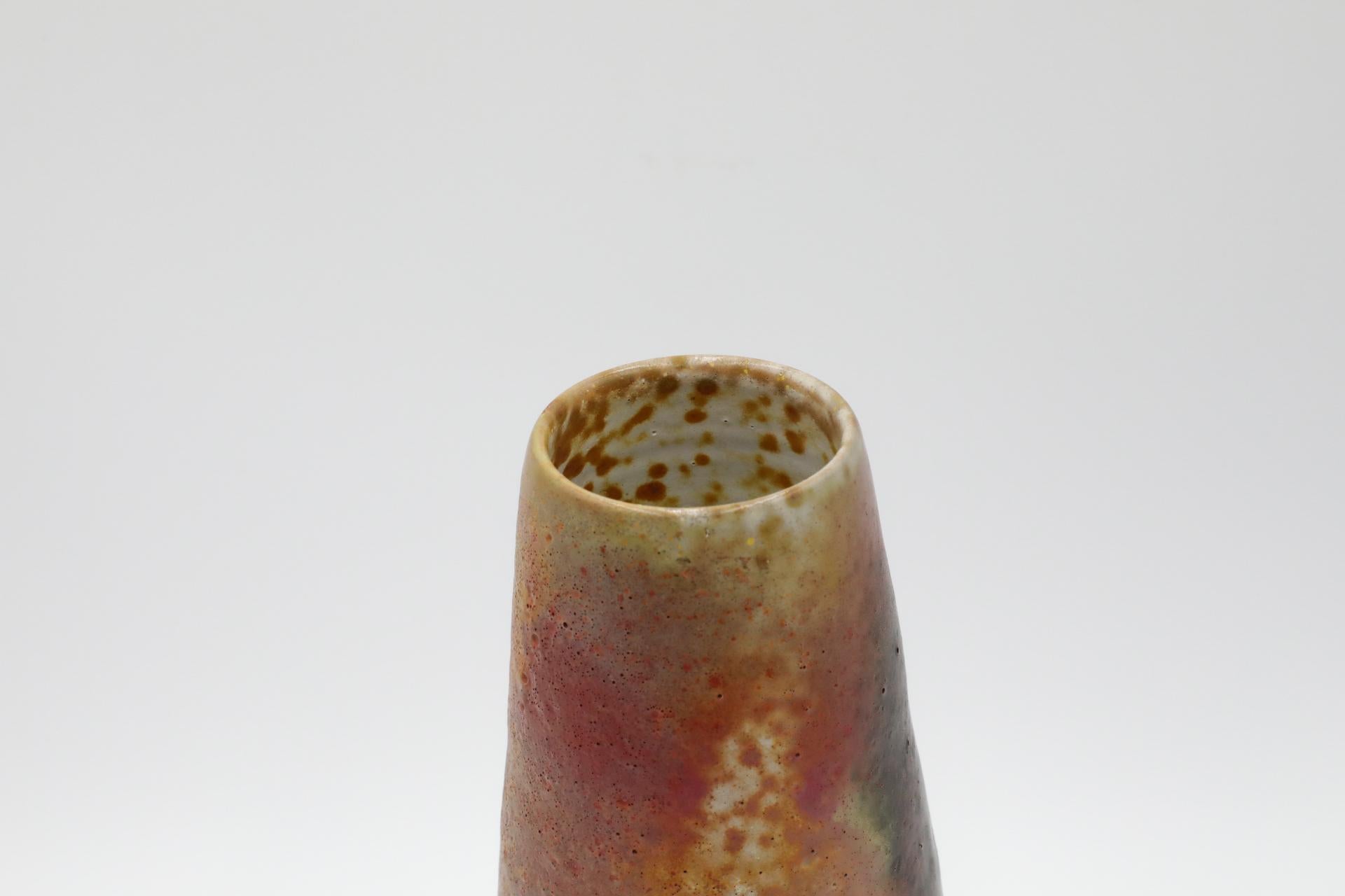 Large West German Tapered Lava Glazed Vase 1