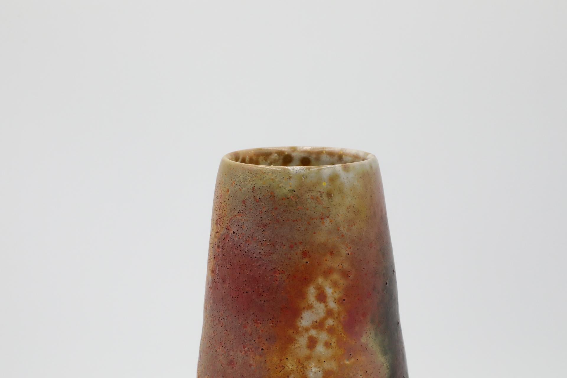Large West German Tapered Lava Glazed Vase 2