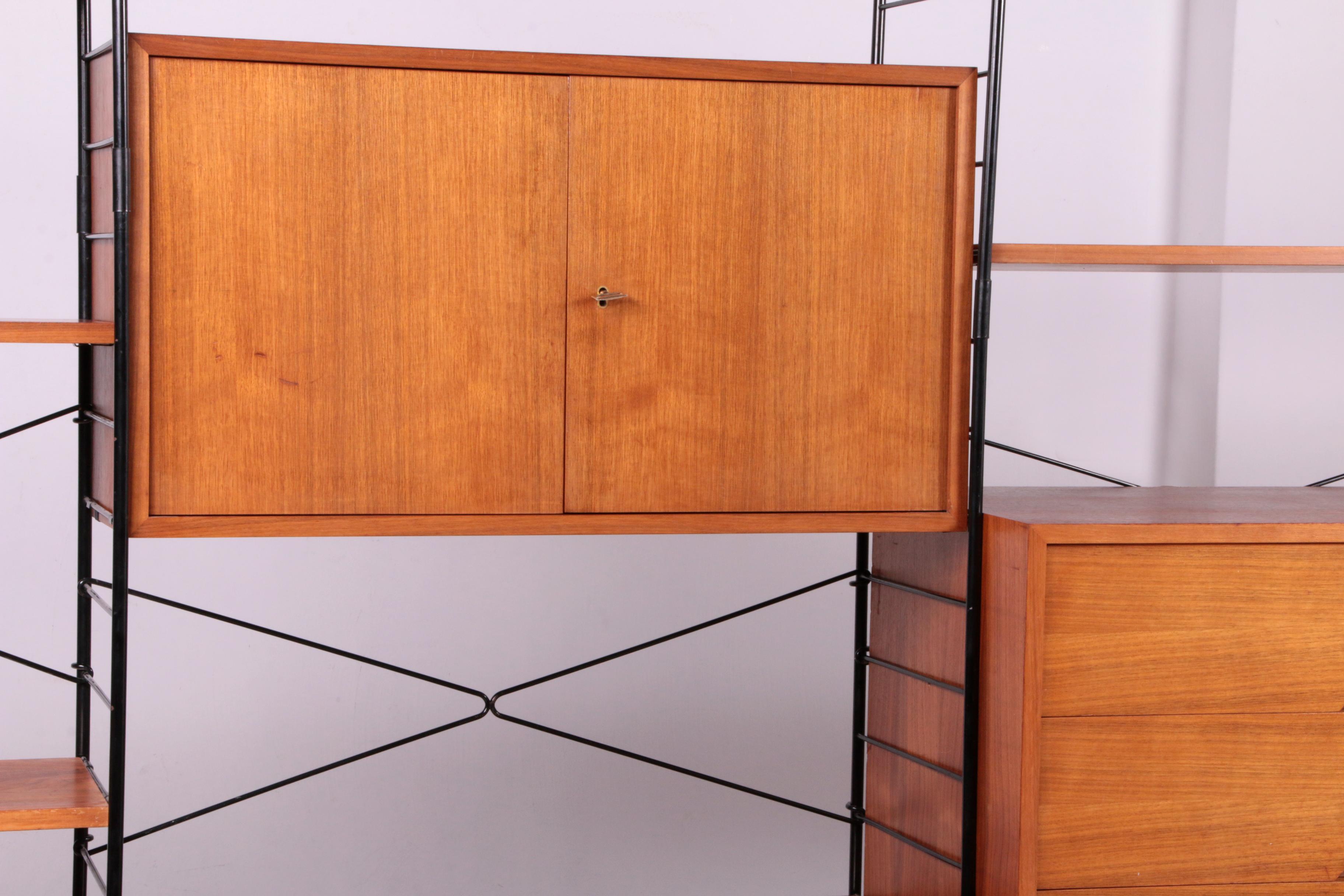 Large WHB Wall Unit or String Regal Color Walnut, 1960 9