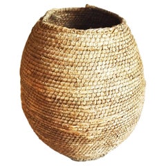 Large Wheat Basket Made With Esparto Grass or Hemp, Garden Ornaments Pot Cover