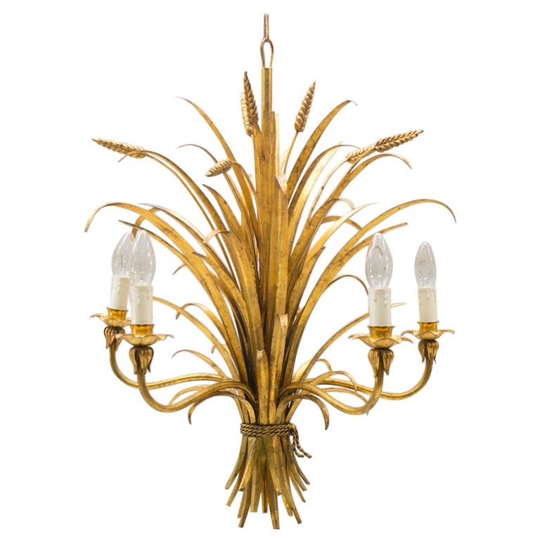 Large Wheat Sheaf Ceiling Light by Hans Kögl, Germany, 1970s For Sale