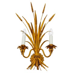 Vintage Large Wheat Sheaf Wall Light by Hans Kögl, Germany, 1970s