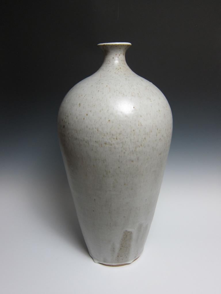 Hand-Crafted Large Wheel Thrown Minimalist Vase by Jason Fox For Sale