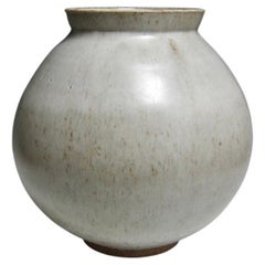 Large Wheel Thrown Moon Jar by Jason Fox