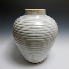 Large Wheel Thrown Textured Vase by Jason Fox