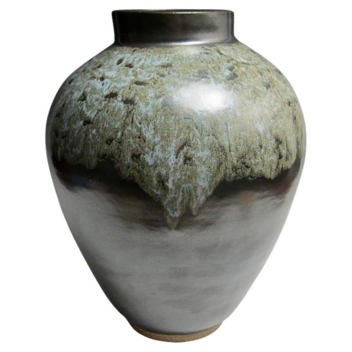 Large Wheel Thrown Vase by Jason Fox For Sale