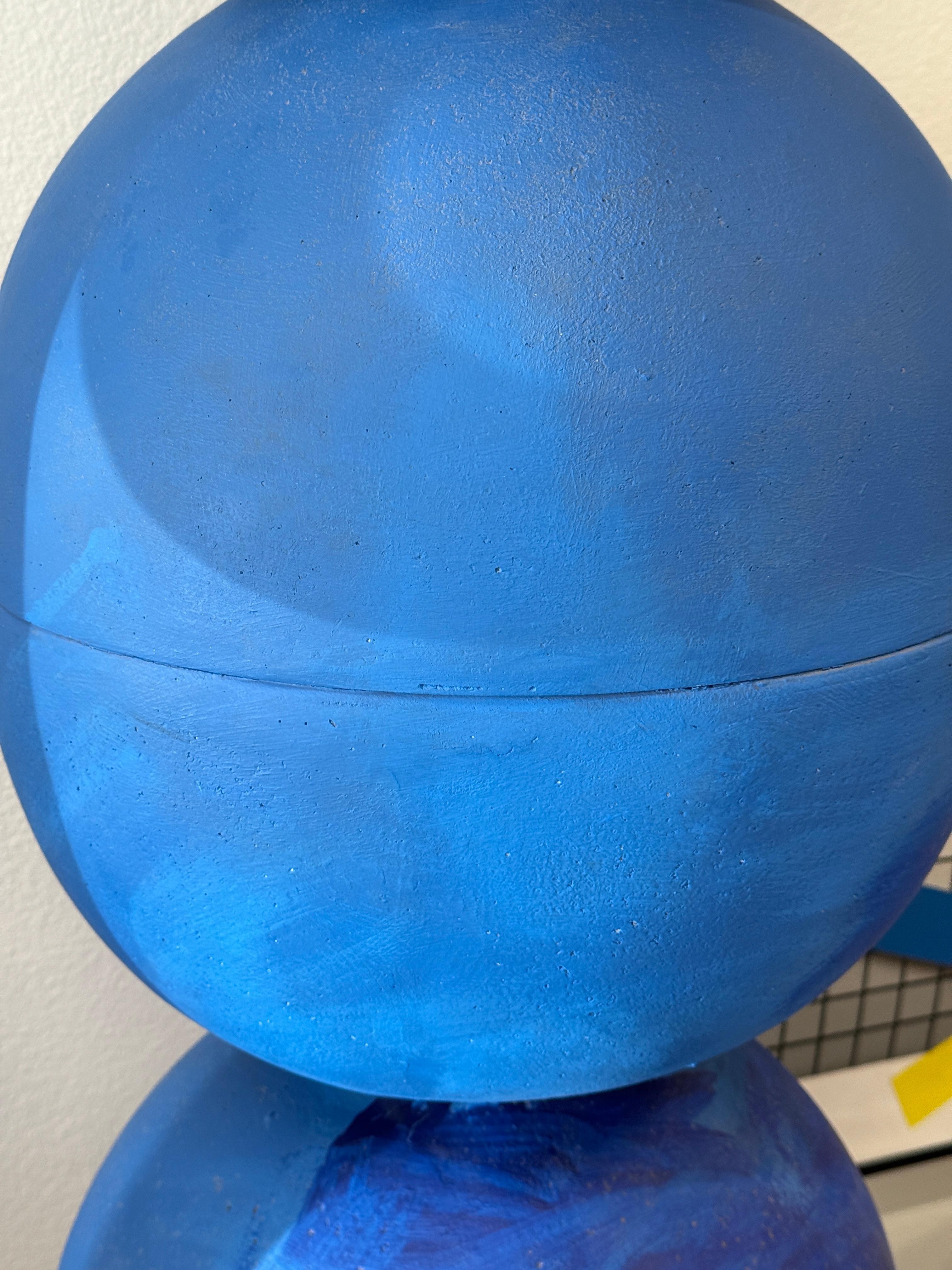 Grande sculpture abstraite Ball and Ball par l'artiste de Palm Springs en vente 4