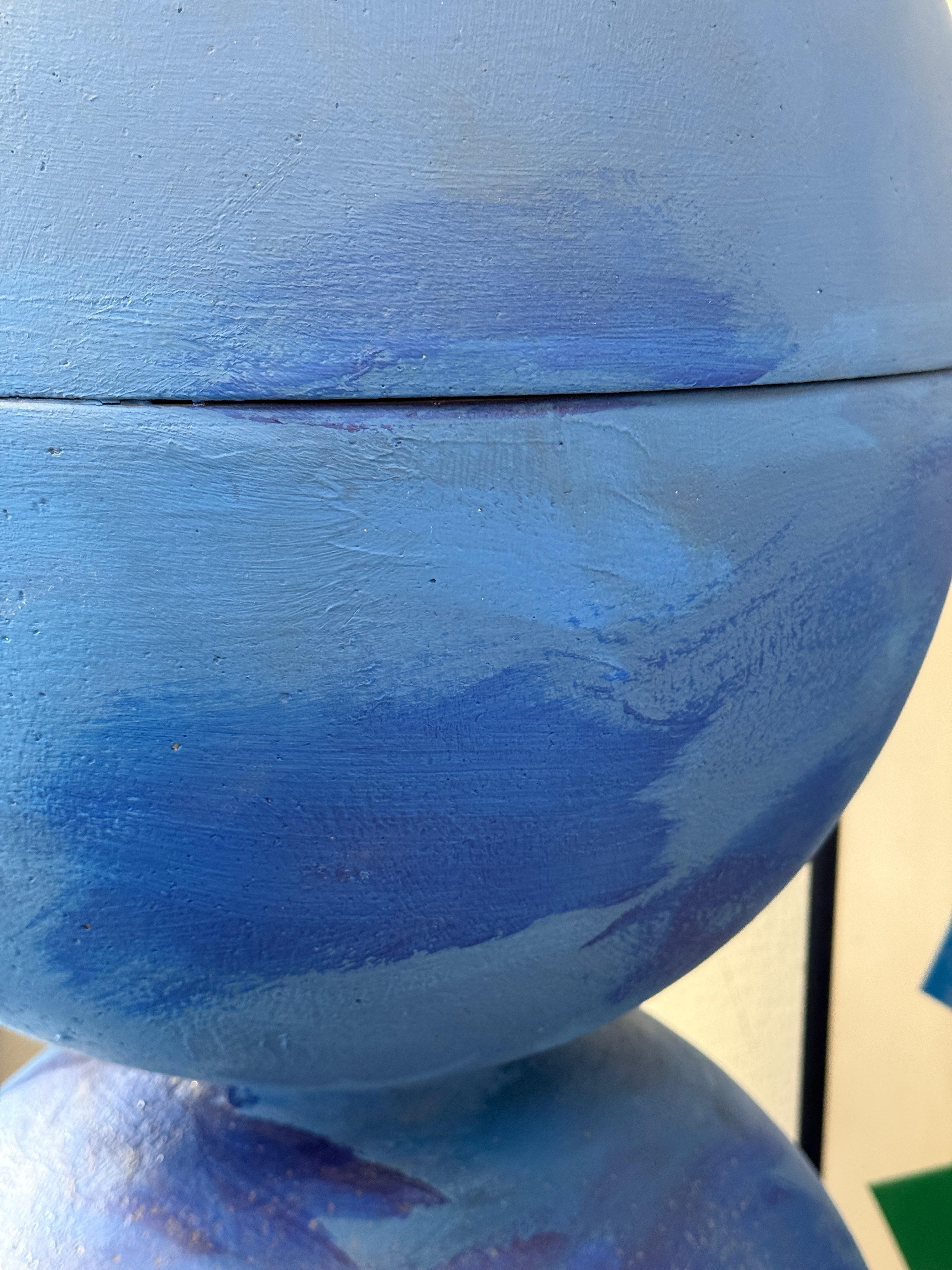 Grande sculpture abstraite Ball and Ball par l'artiste de Palm Springs en vente 6