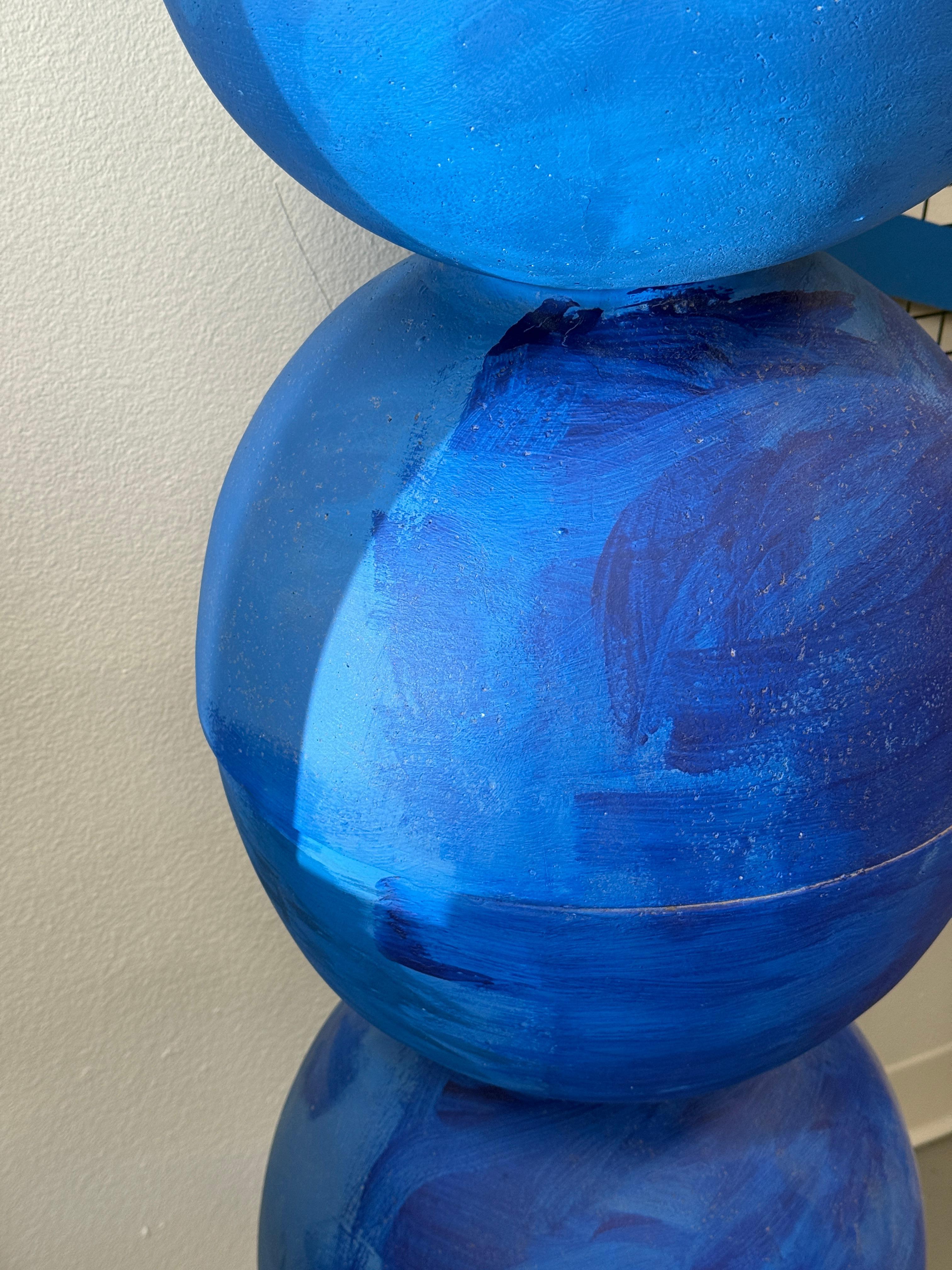Grande sculpture abstraite Ball and Ball par l'artiste de Palm Springs en vente 12