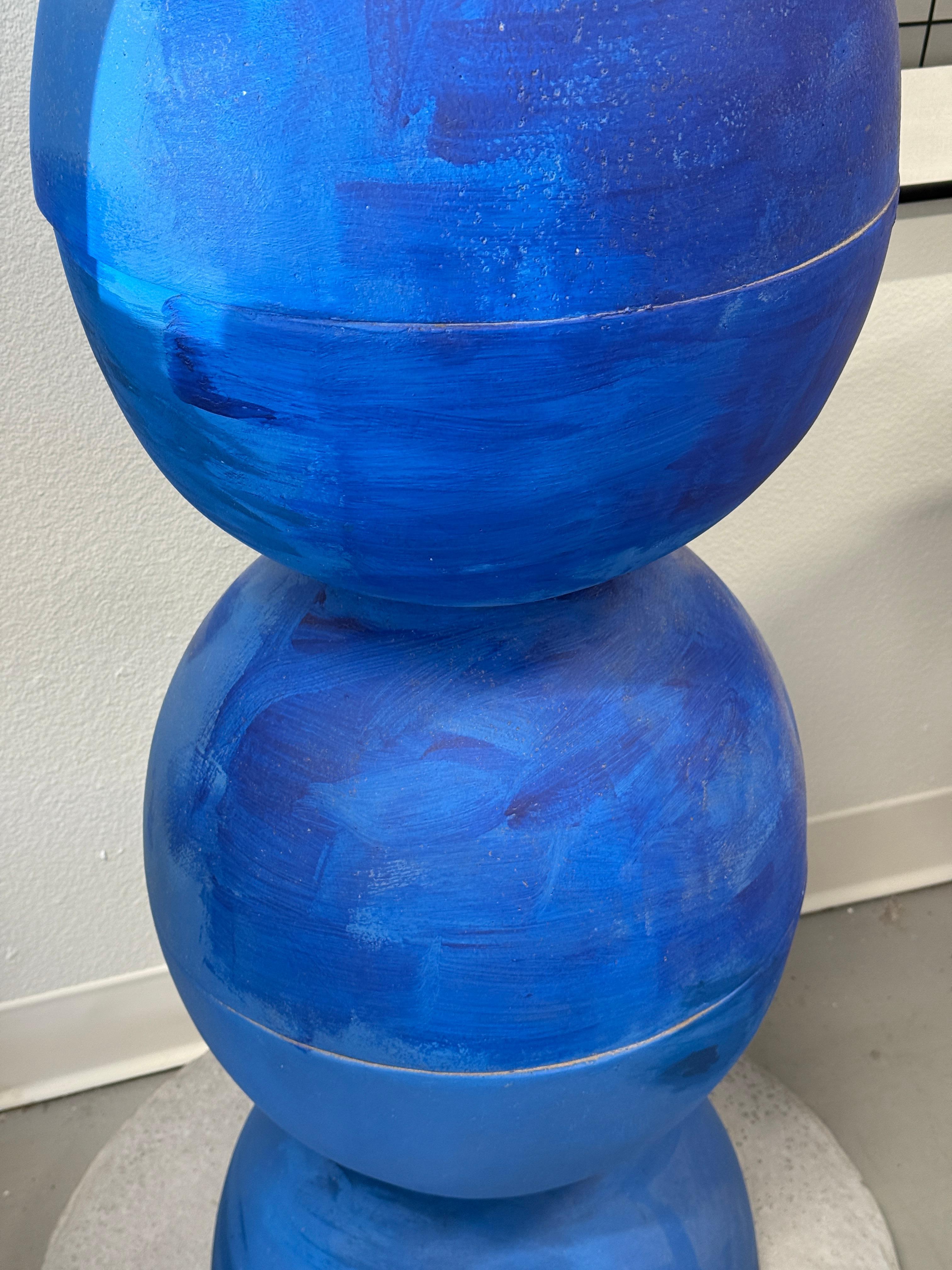 Grande sculpture abstraite Ball and Ball par l'artiste de Palm Springs en vente 1