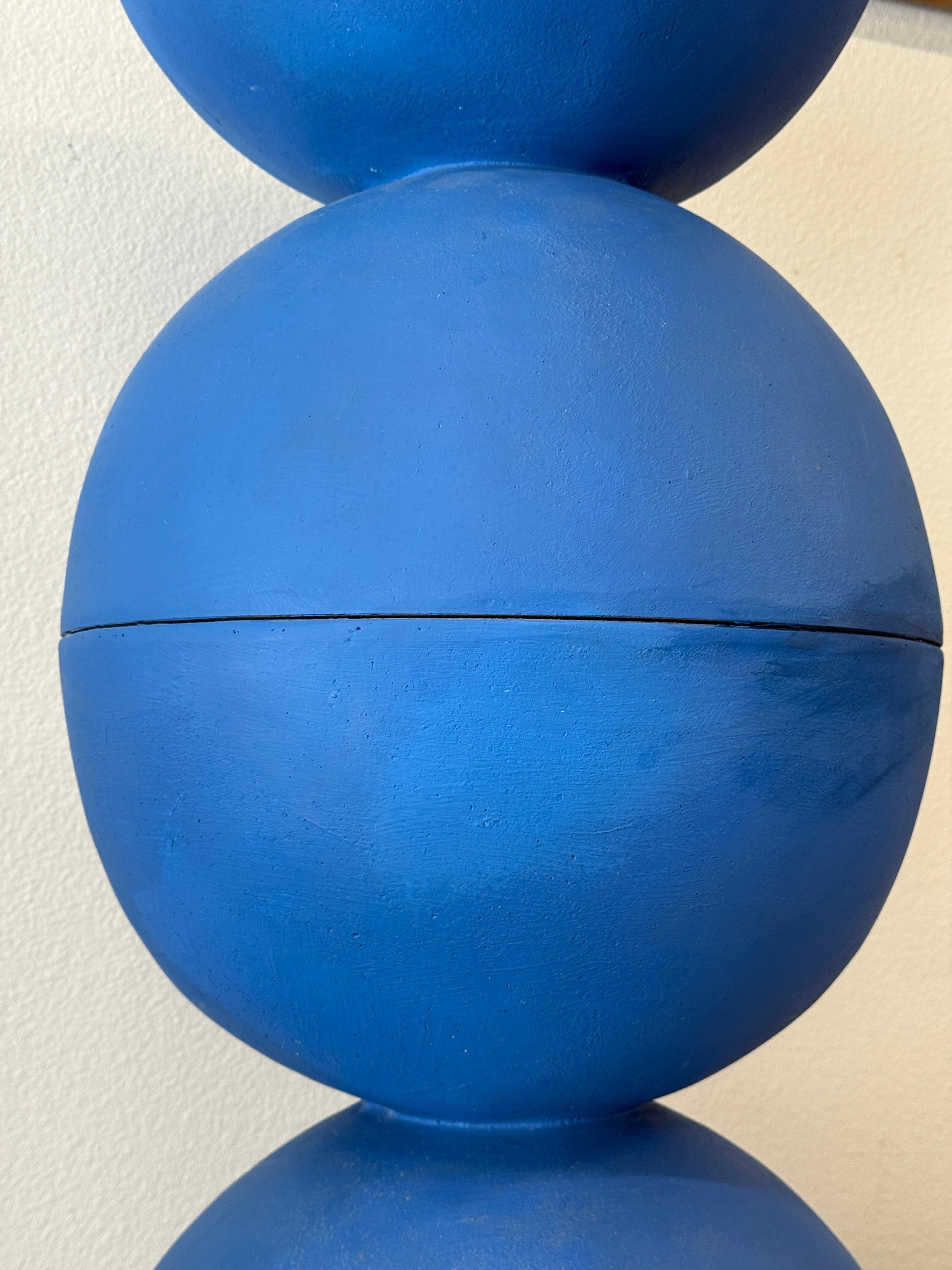 Grande sculpture abstraite Ball and Ball par l'artiste de Palm Springs en vente 3