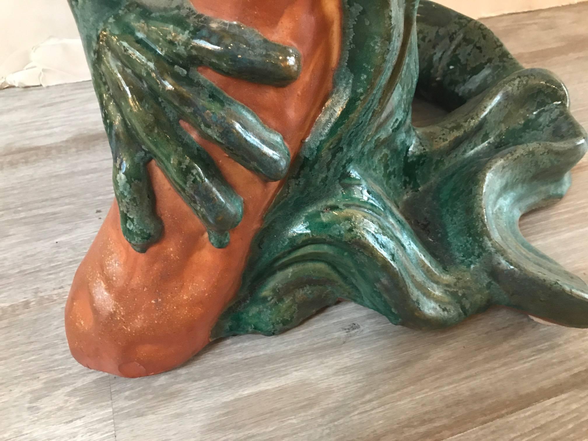 Large Whimsical Italian Frog Sculpture 1
