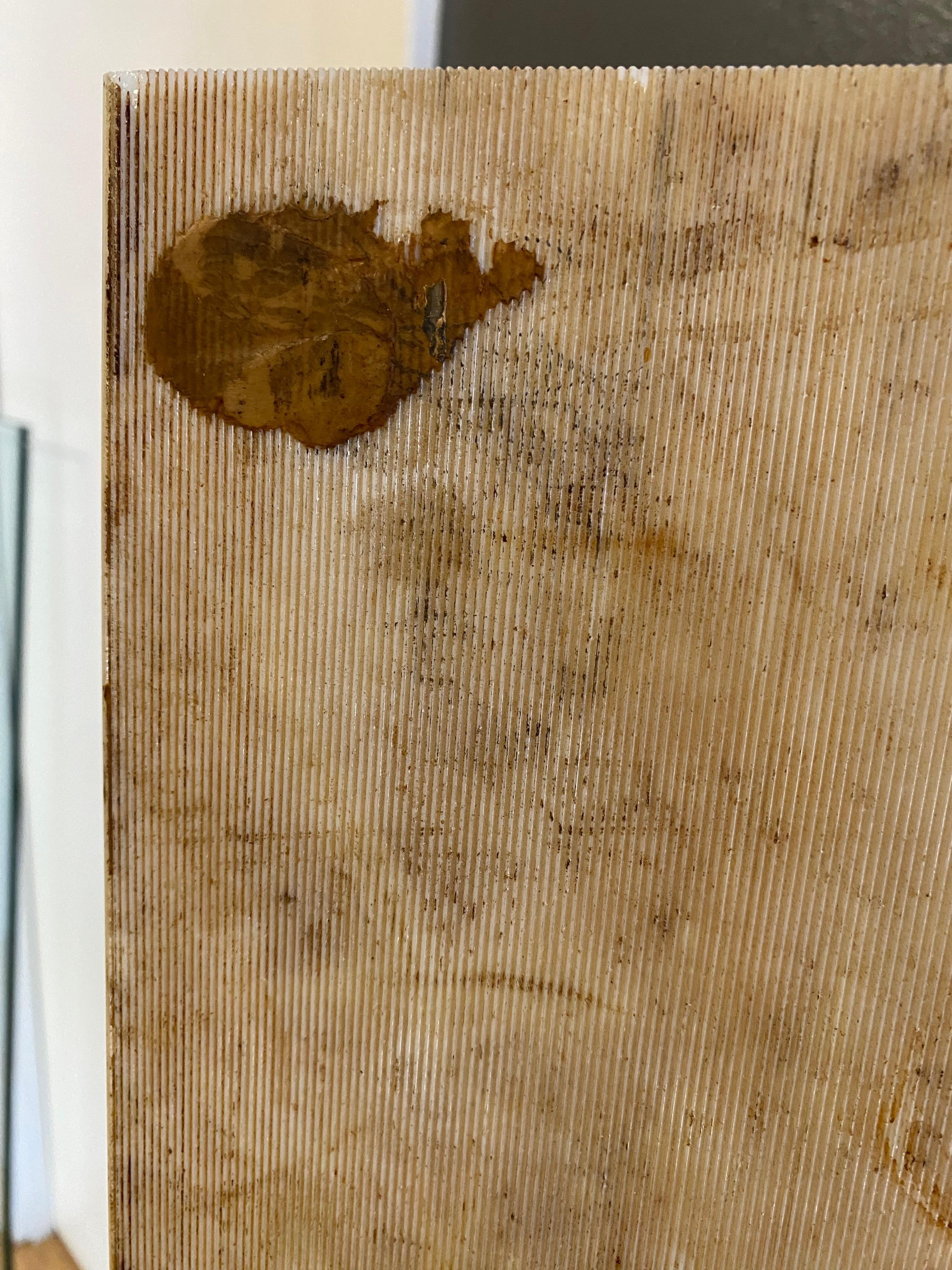 Großer weißer Vitrolite-Glastisch aus den 1960er Jahren im Angebot 2
