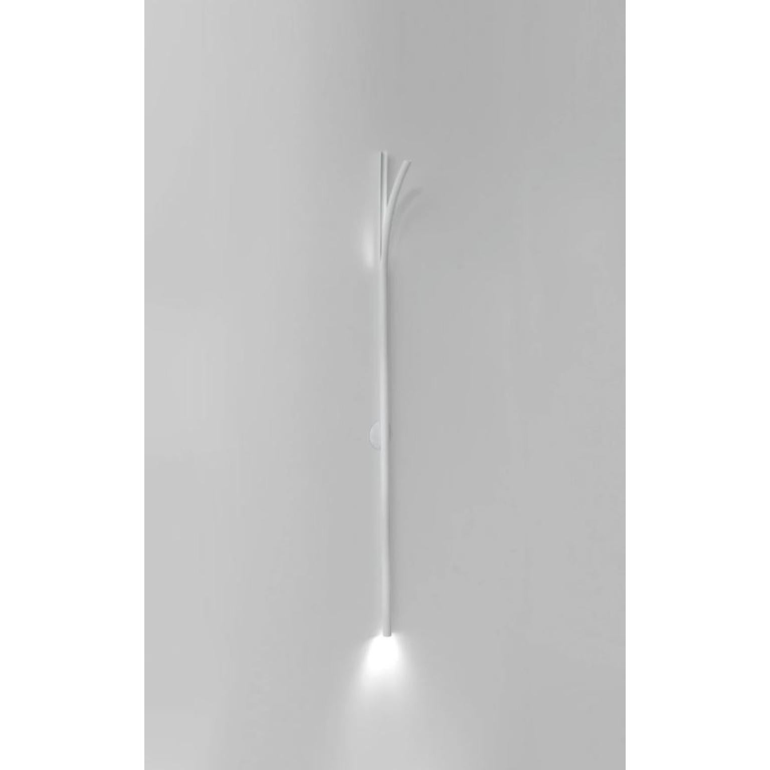 Post-Modern Large White Cana Wall Lamp by Wentz For Sale
