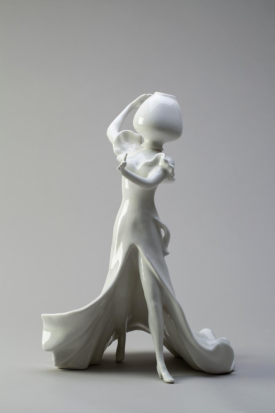 Large White Ceramic Sculpture by Andrea Salvatori, Italy, Contemporary In New Condition For Sale In London, GB