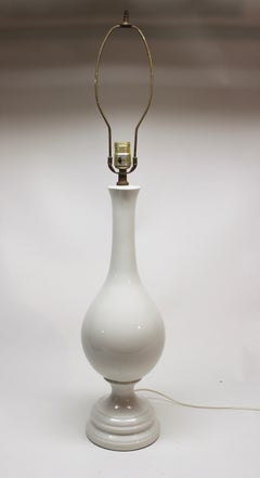 Large White Ceramic Table Lamp