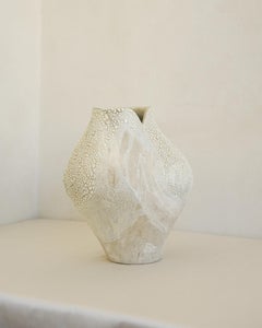 Large White Ceramic Vessel Lost Quarry Handcrafted Modern Vase