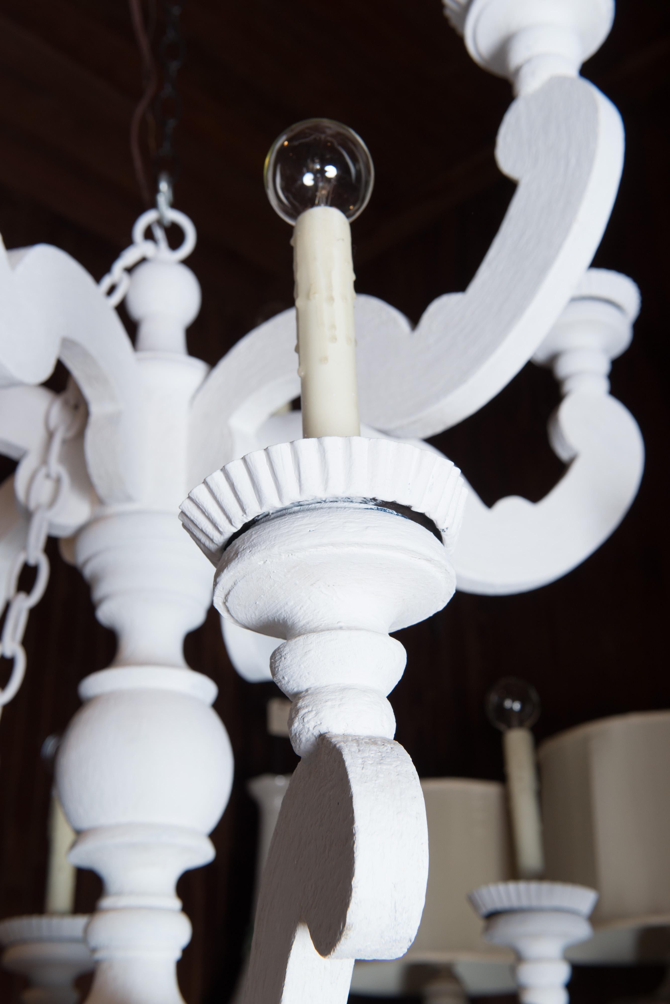 Large White Chandelier 5