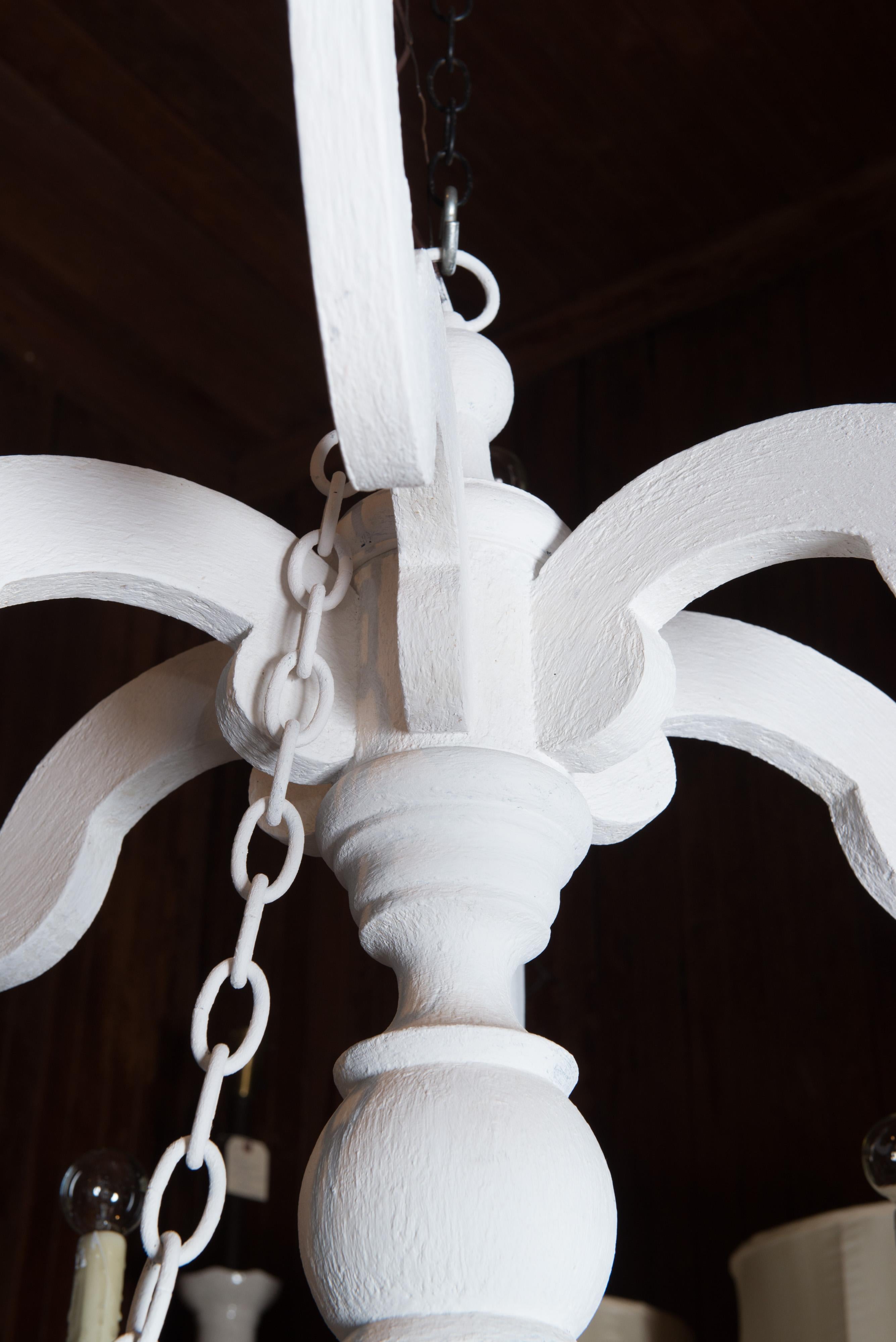 Large White Chandelier 6
