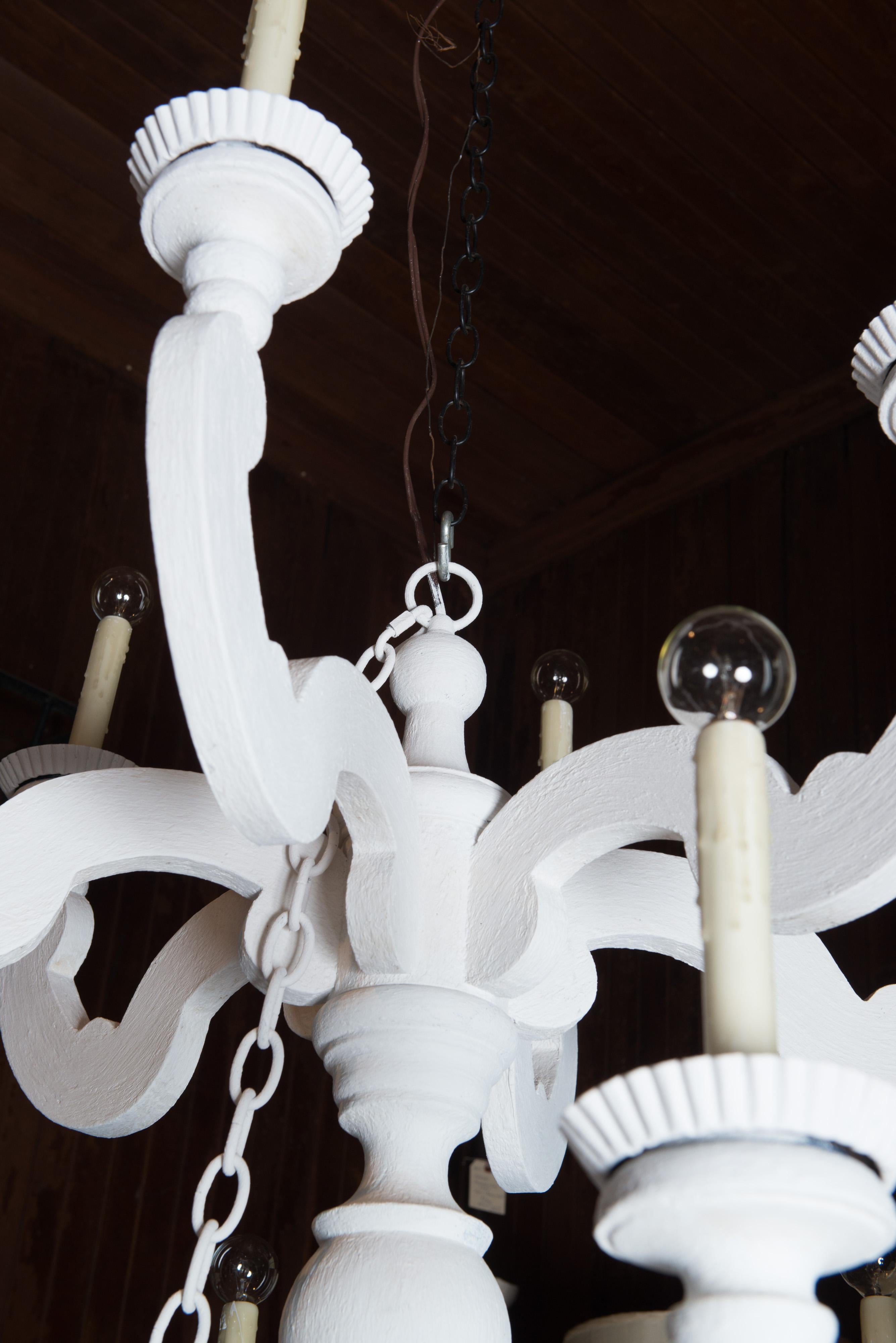 Large White Chandelier 9
