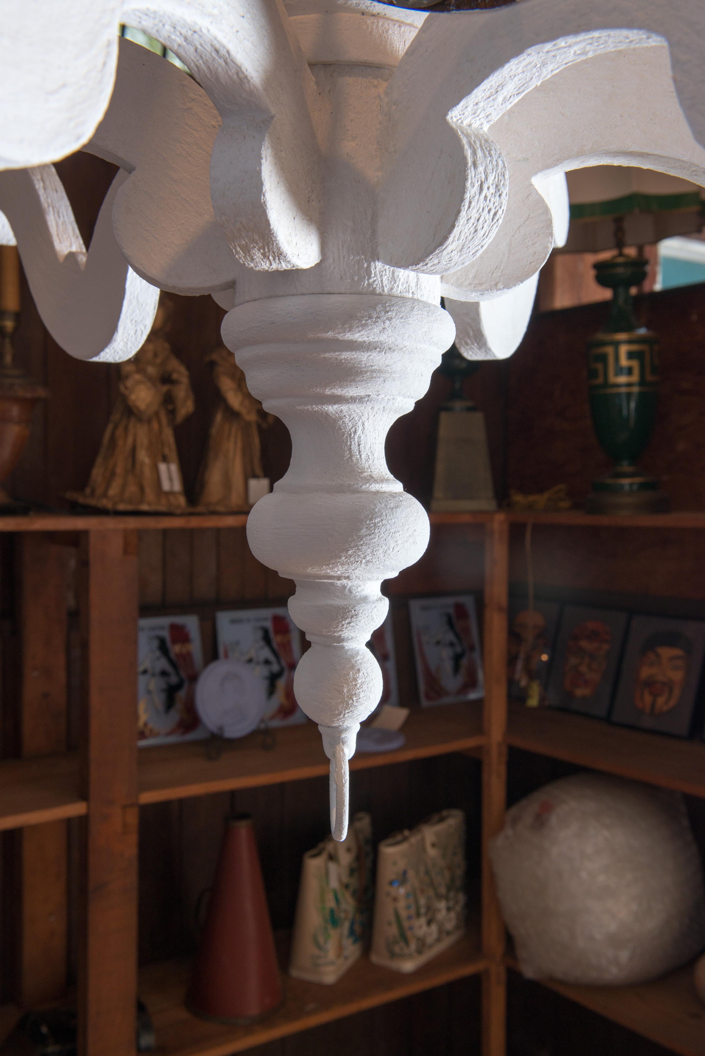 American Large White Chandelier