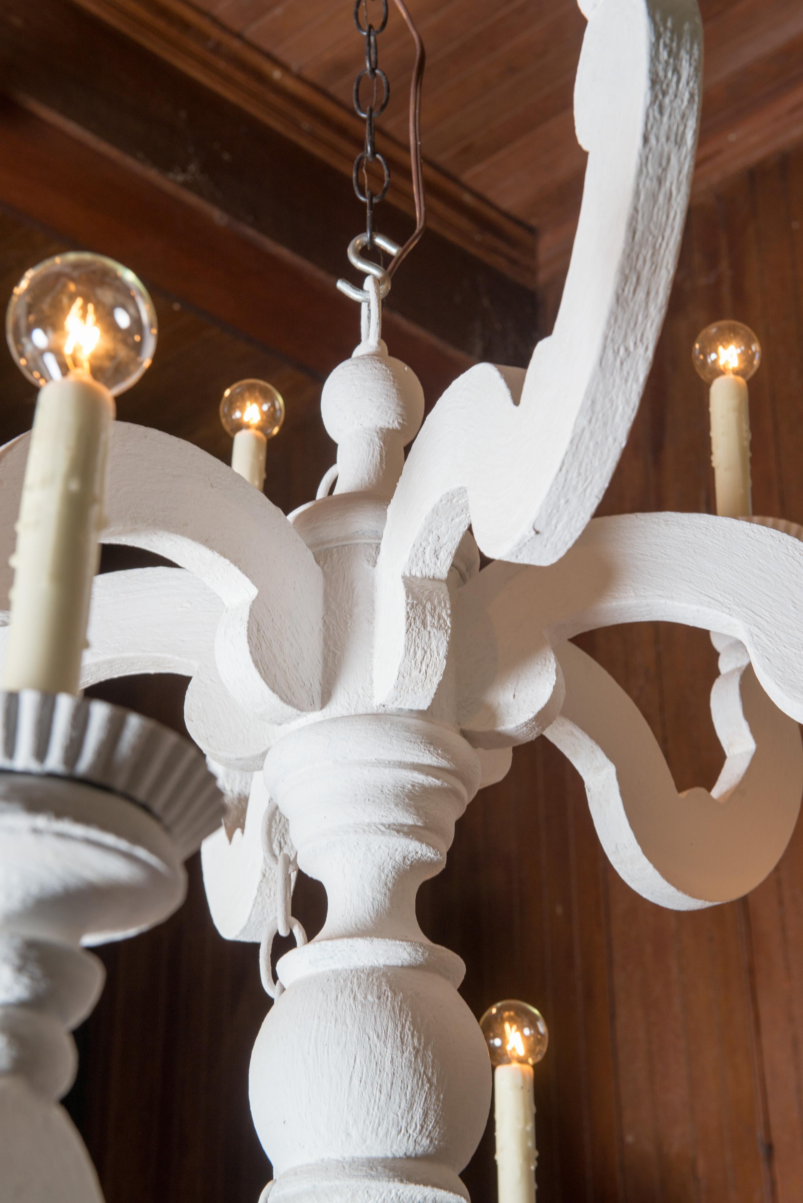 Large White Chandelier 1
