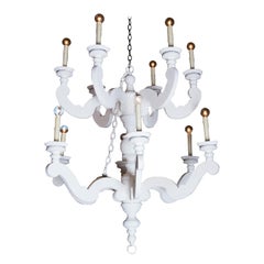 Large White Chandelier