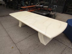 Karl Springer Pagoda Lacquered Dining Table