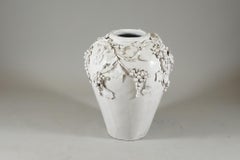Large White Glazed Jardiniere by Vincent Garnier