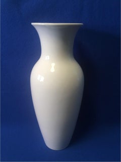 Large White Glazed Vase Kpm Berlin Scepter Mark 1925