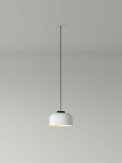 Large White Headhat Bowl Pendant Lamp by Santa & Cole