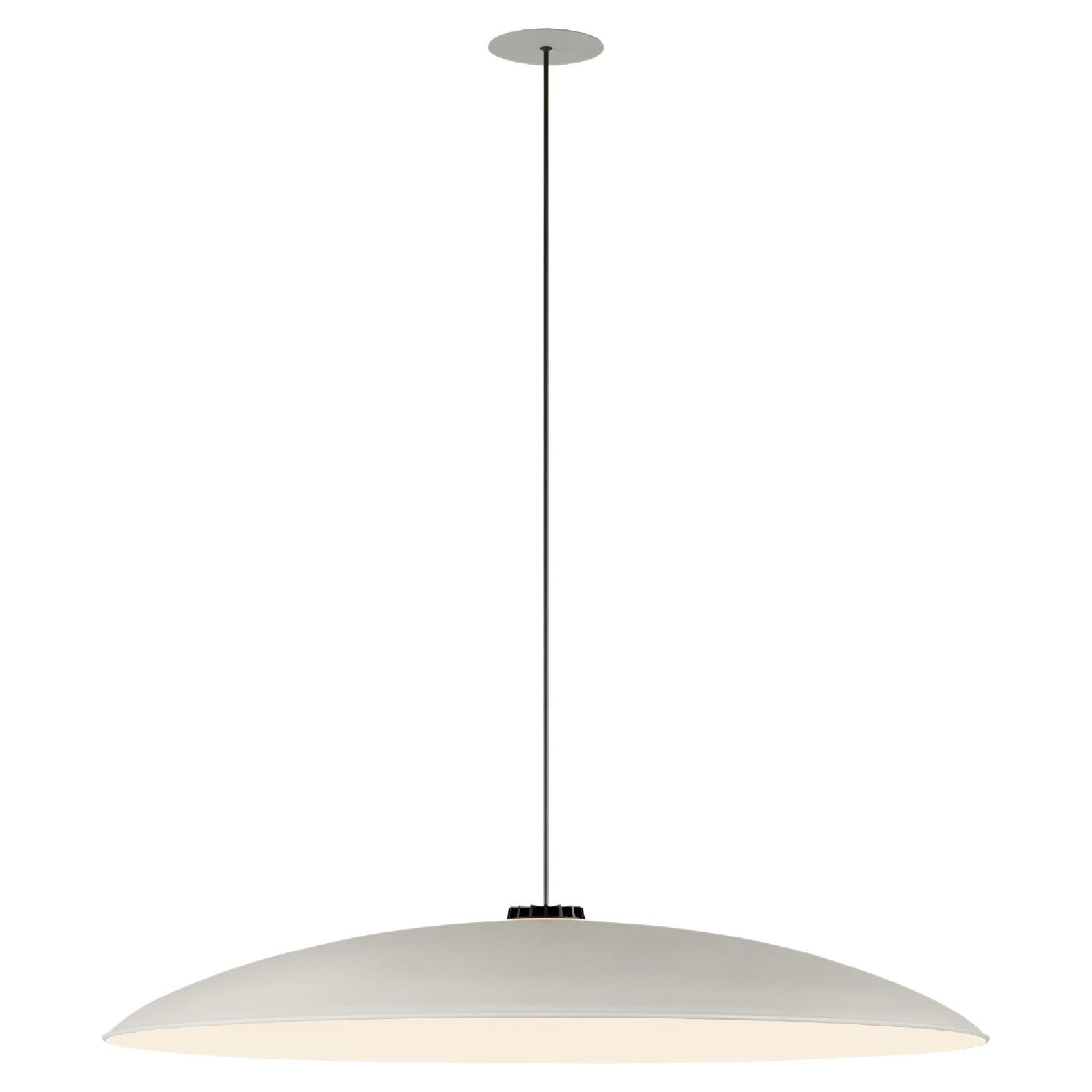 Grande lampe à suspension en forme de chapeau blanc par Santa & Cole