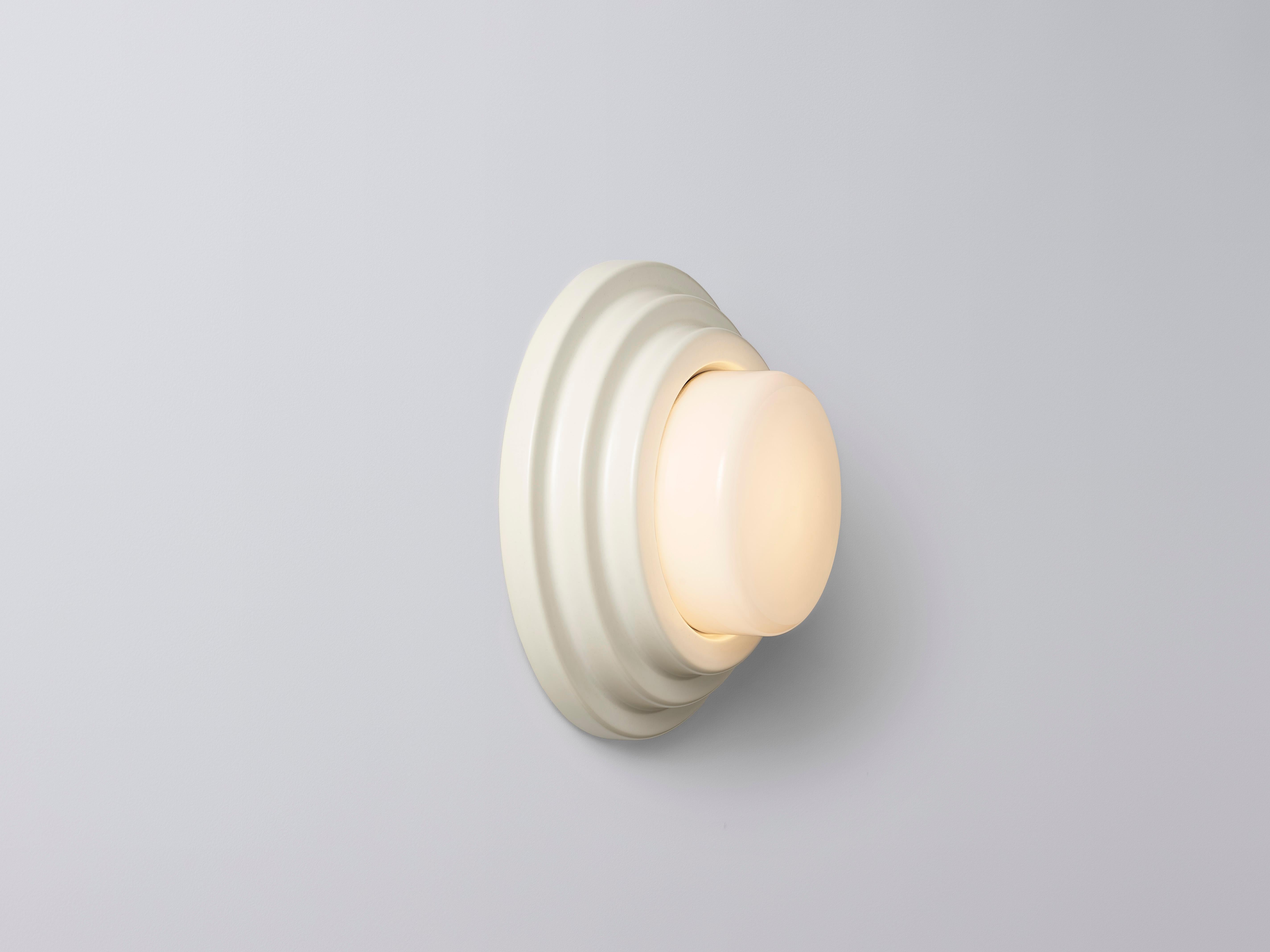 Australian Large White Honey Wall Sconce by Coco Flip For Sale