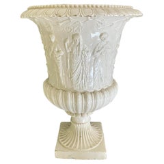 Large White Italian Neoclassical Vase